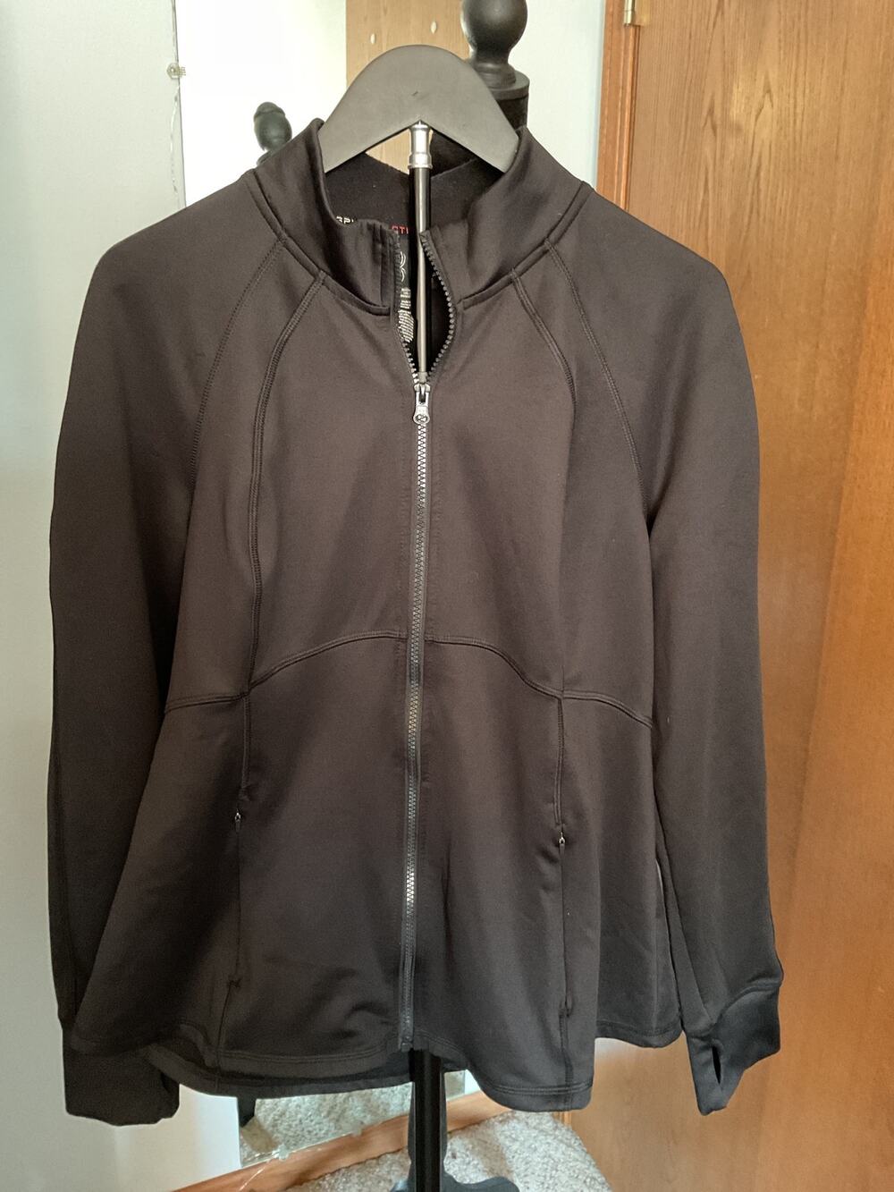 Spyder Active Women’s XL Black Full Zip Performance Track Jacket Athleisure
